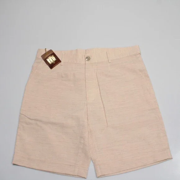 Italo Ferretti NWT Chino / Bermuda Shorts Size L Light Orange Cotton & Linen